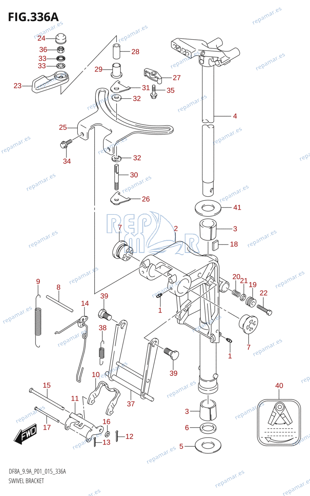 336A - SWIVEL BRACKET (DF8A:P01)