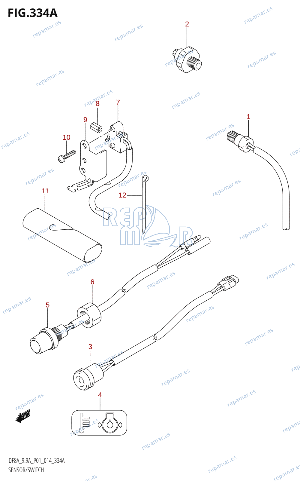 334A - SENSOR /​ SWITCH (DF8A:P01)