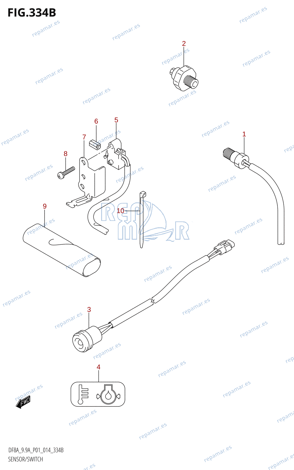 334B - SENSOR /​ SWITCH (DF8AR:P01)