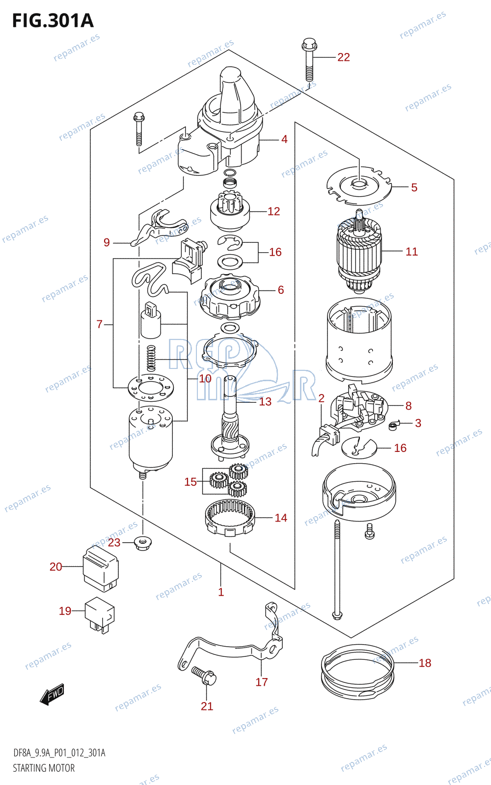 301A - STARTING MOTOR