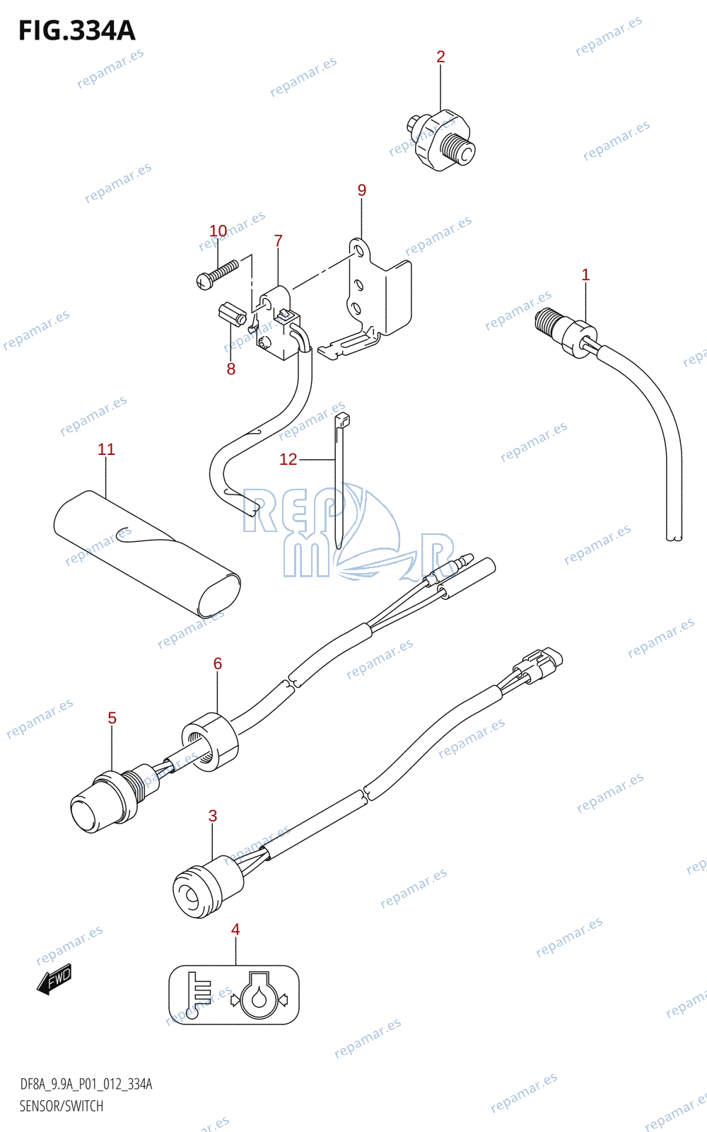 334A - SENSOR /​ SWITCH (DF8A:P01)