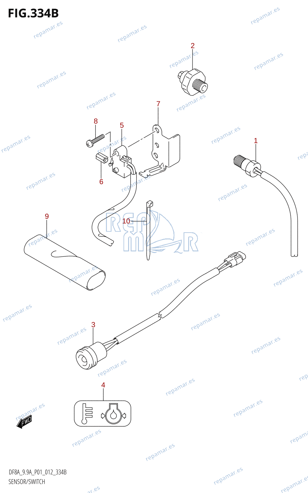 334B - SENSOR /​ SWITCH (DF8AR:P01)