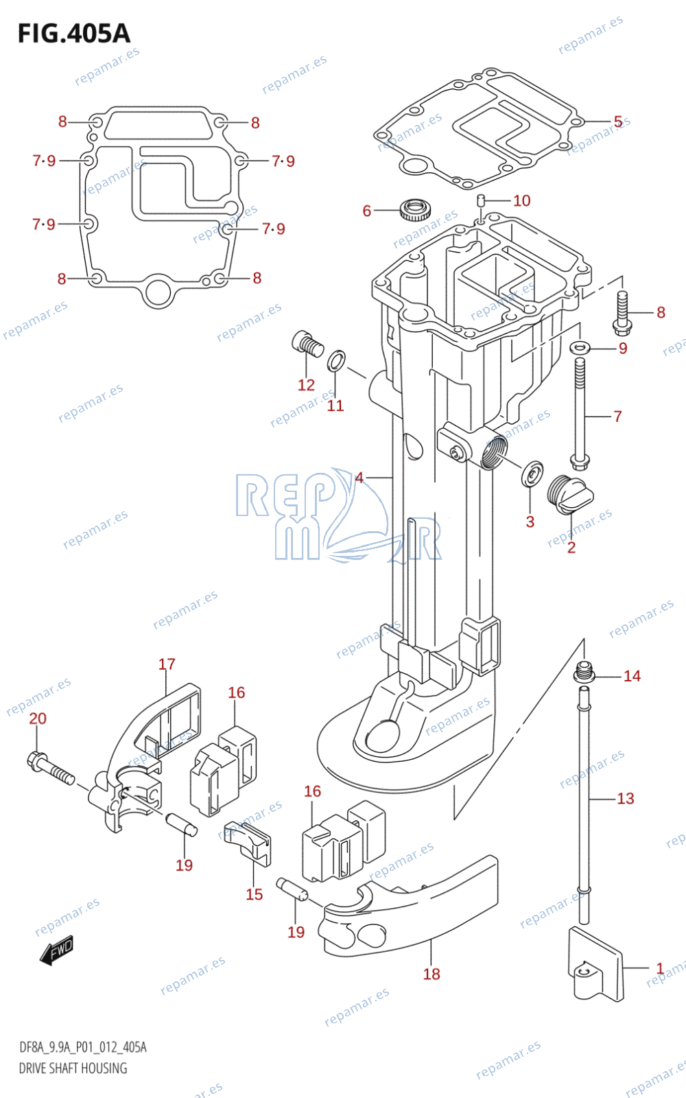 405A - DRIVE SHAFT HOUSING