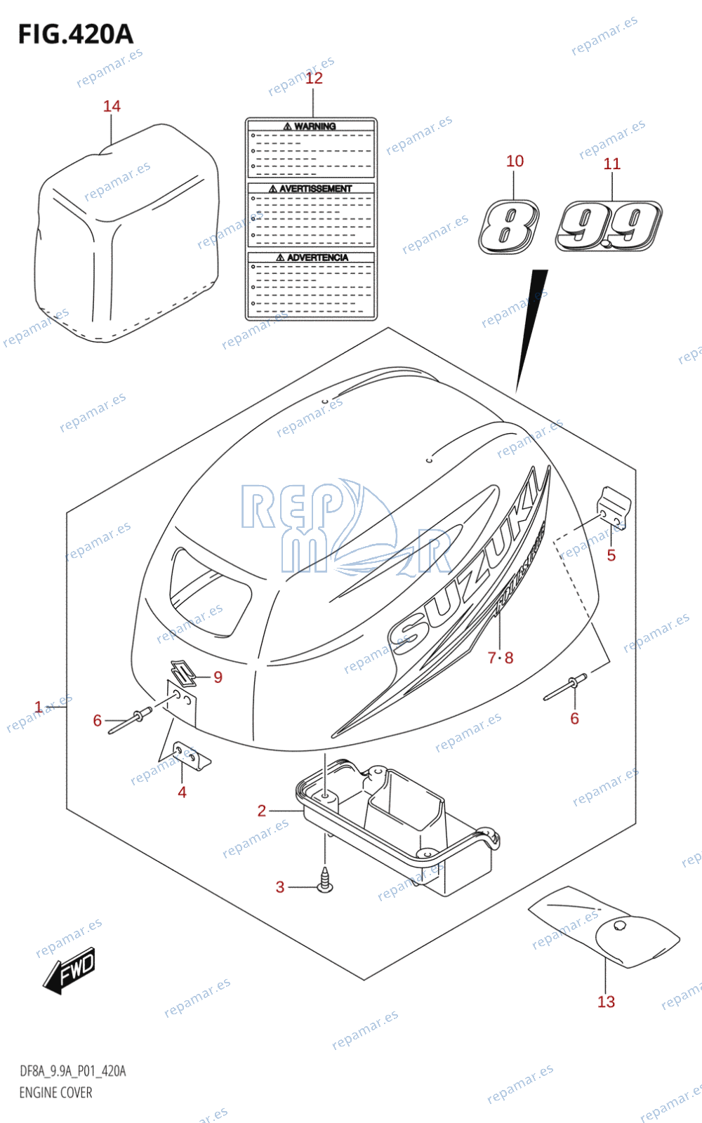 420A - ENGINE COVER