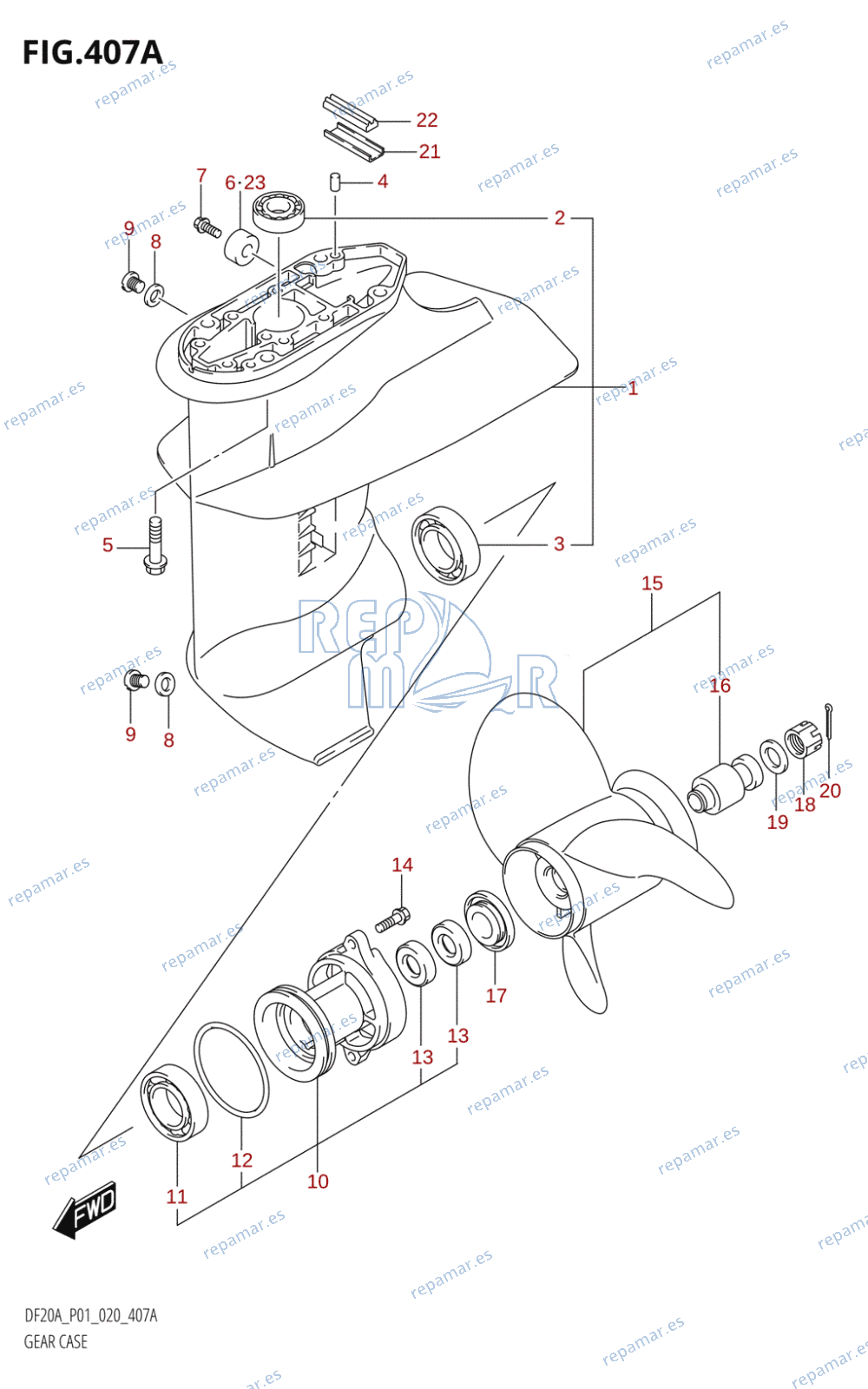 407A - GEAR CASE (P01)