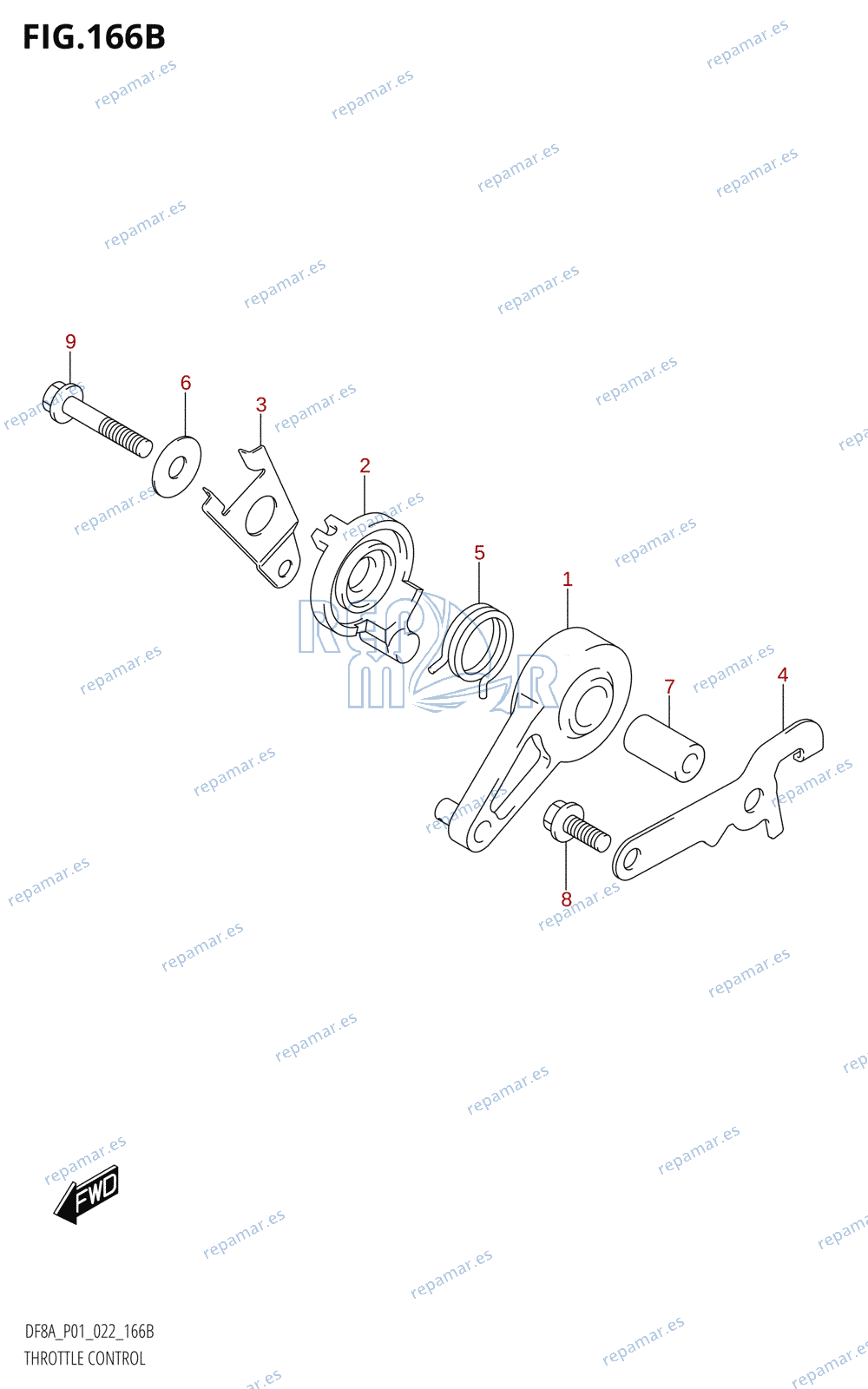 166B - THROTTLE CONTROL (DF8AR)