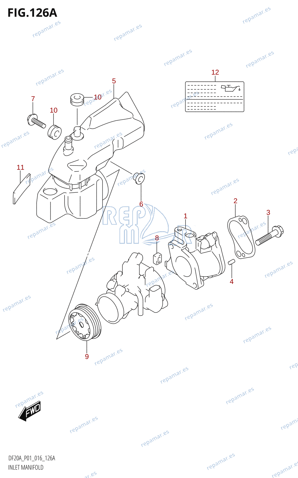 126A - INLET MANIFOLD (DF9.9B:P01)