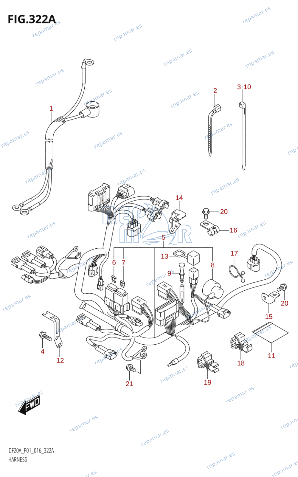 322A - HARNESS (DF9.9B:P01)