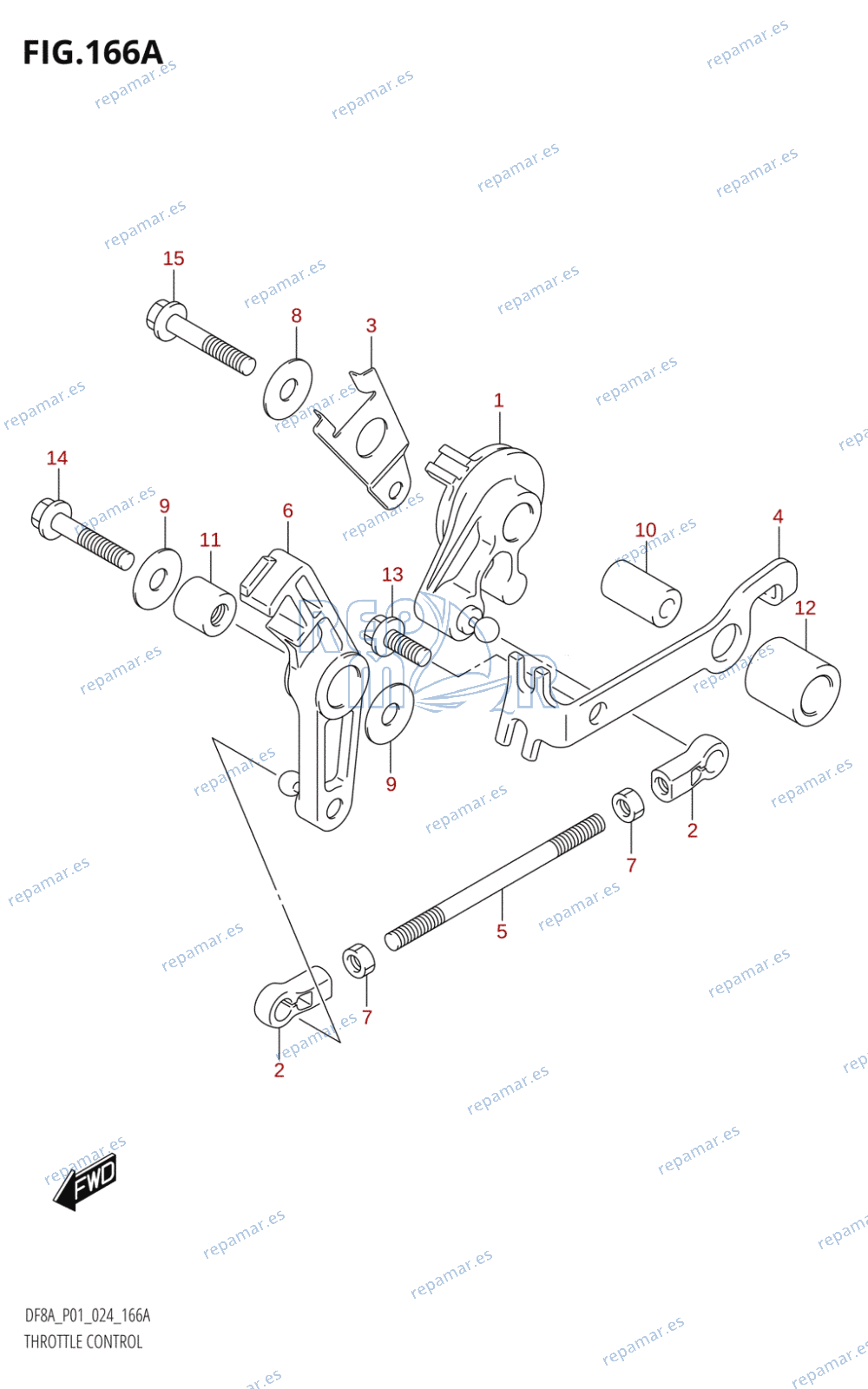 166A - THROTTLE CONTROL (DF8A,DF9.9A)