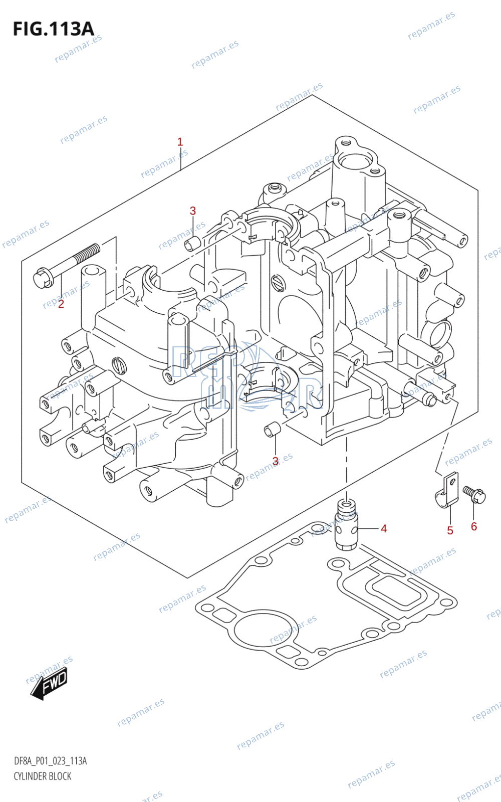 113A - CYLINDER BLOCK