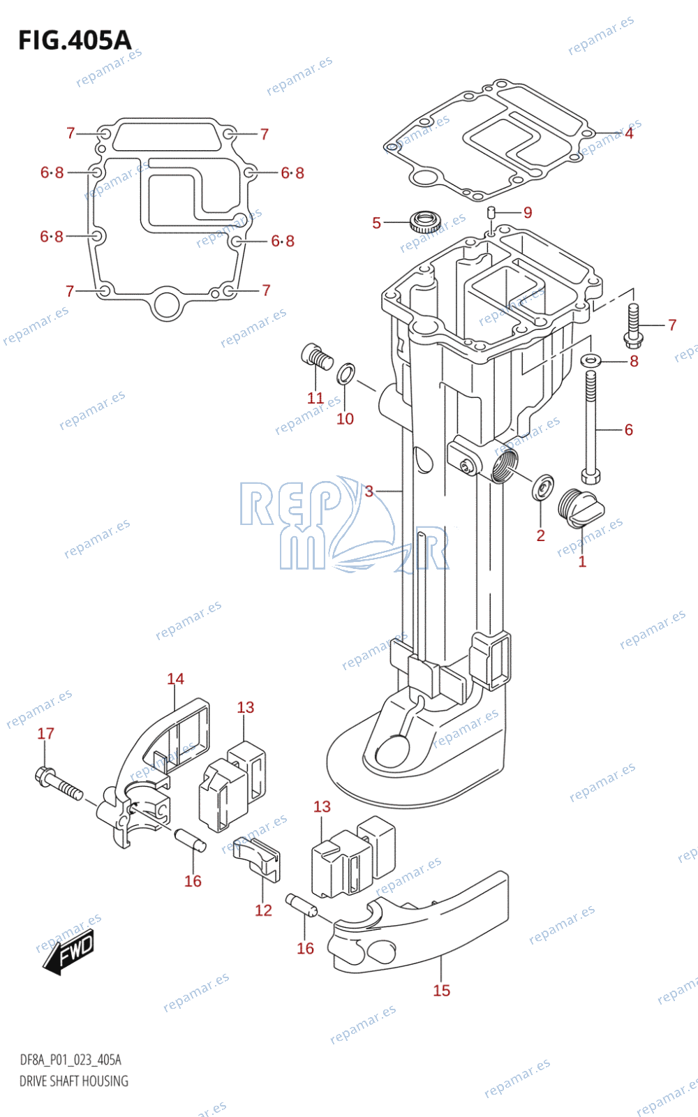 405A - DRIVE SHAFT HOUSING