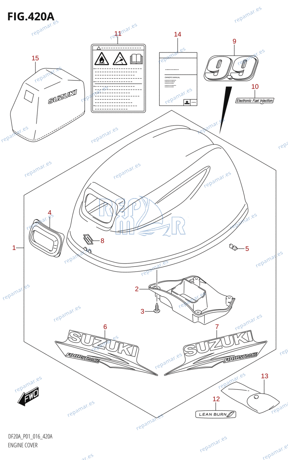 420A - ENGINE COVER (DF9.9B:P01)