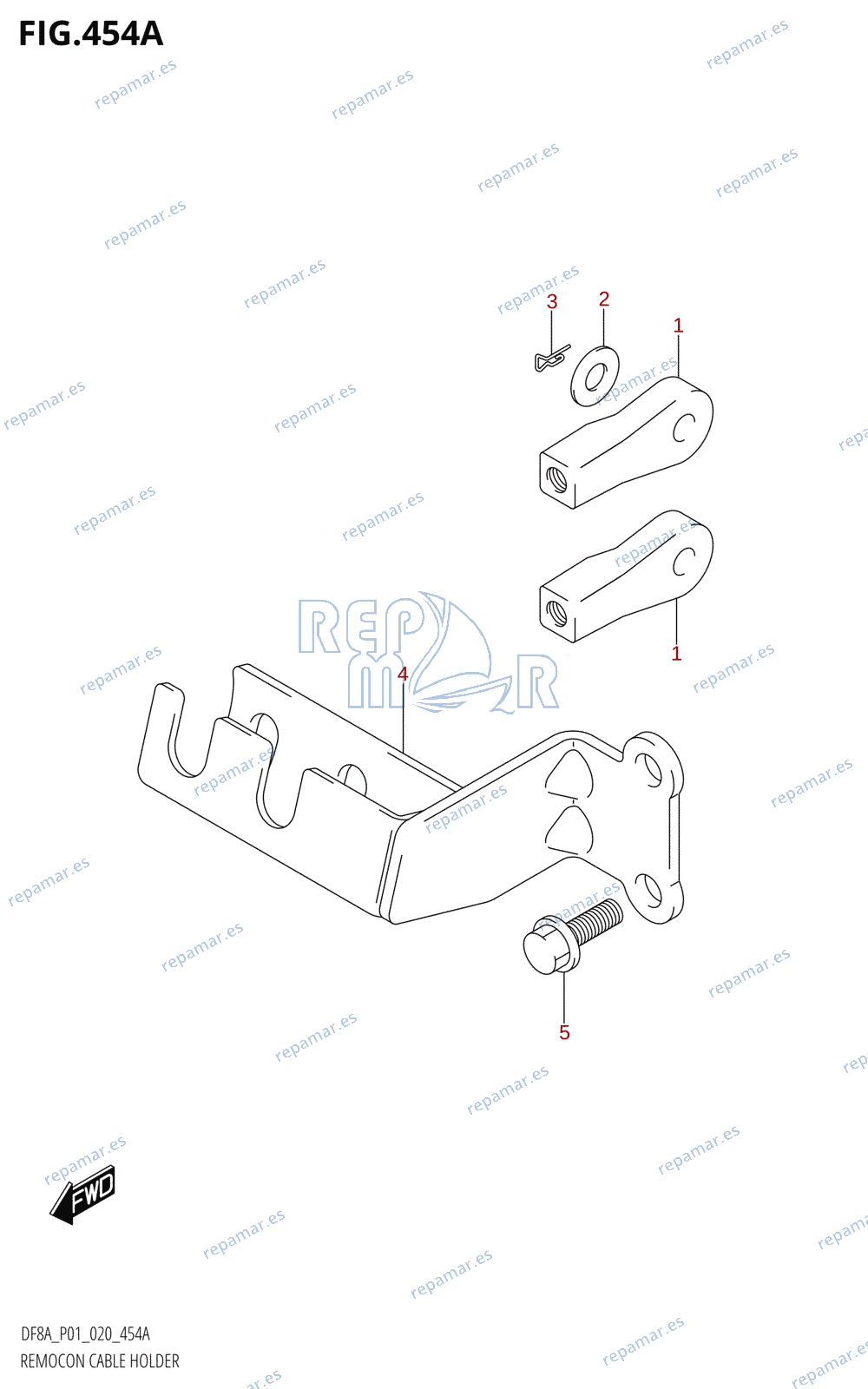 454A - REMOCON CABLE HOLDER