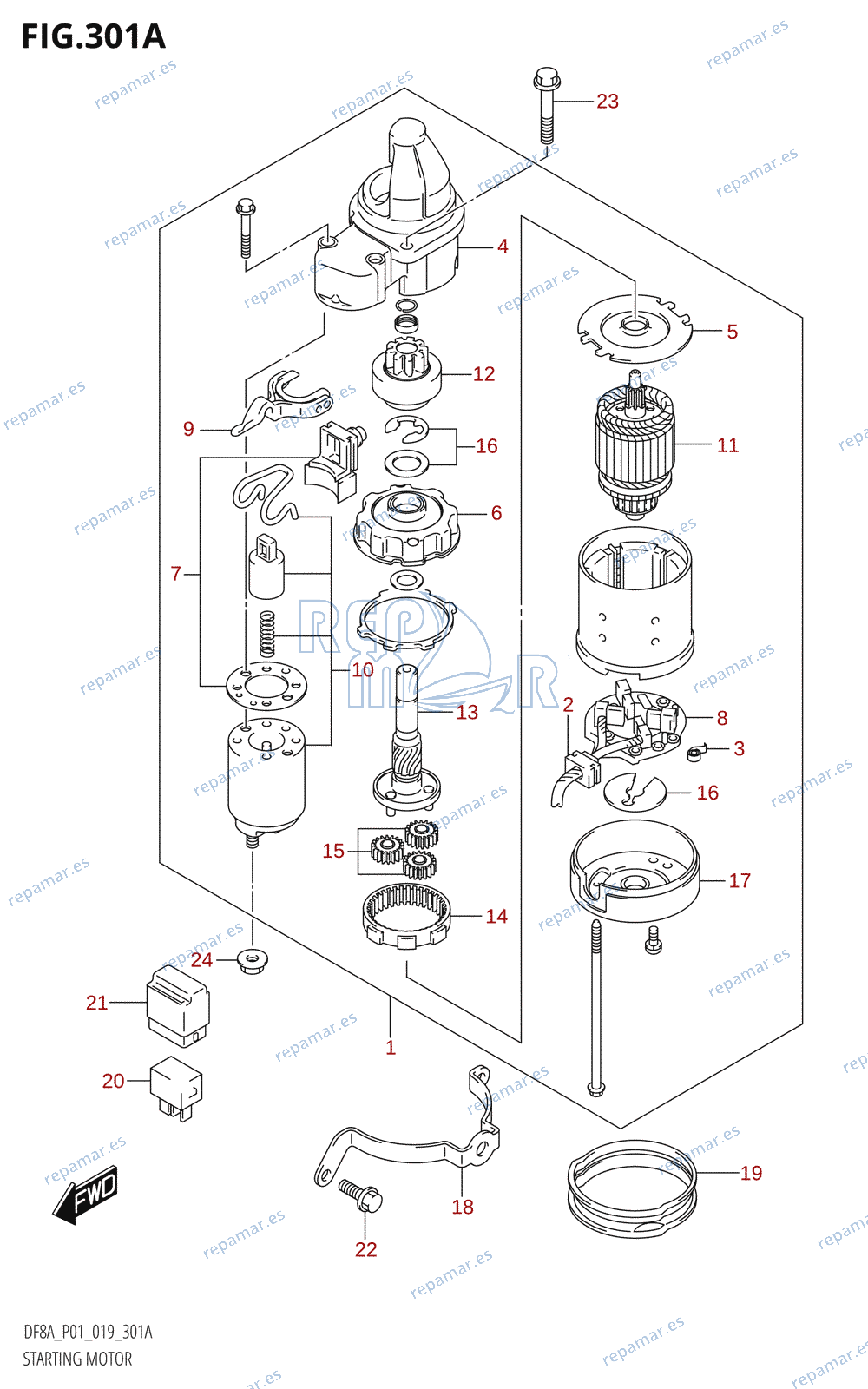 301A - STARTING MOTOR