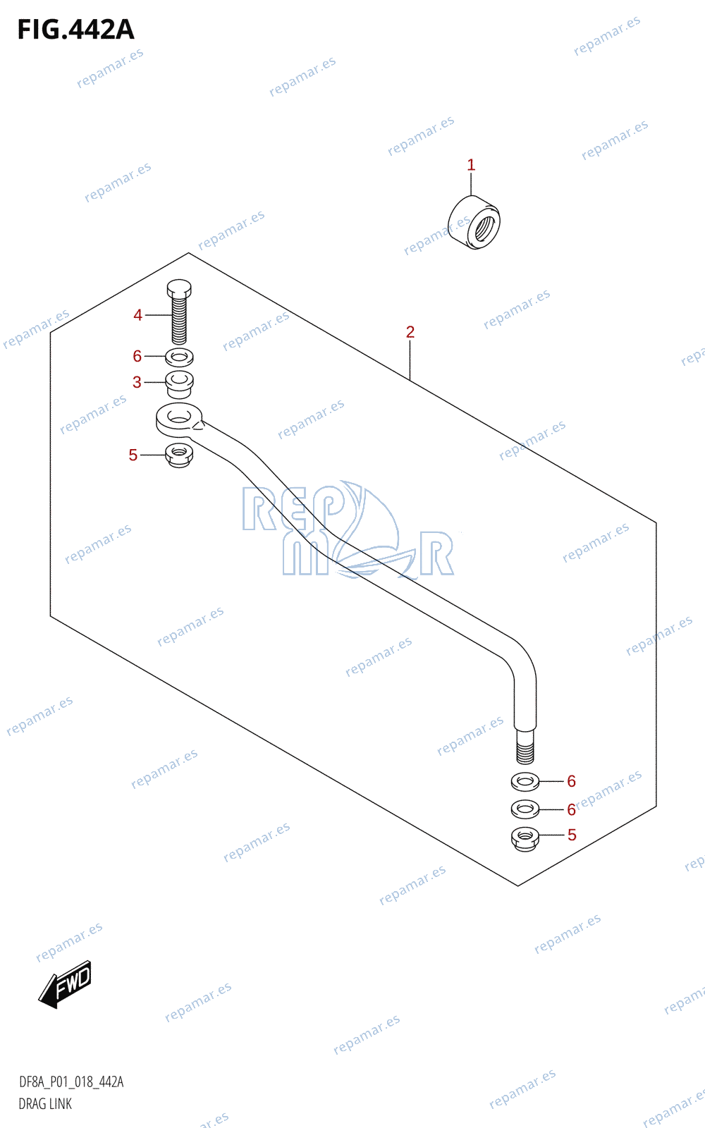 442A - DRAG LINK (DF8AR,DF9.9AR)