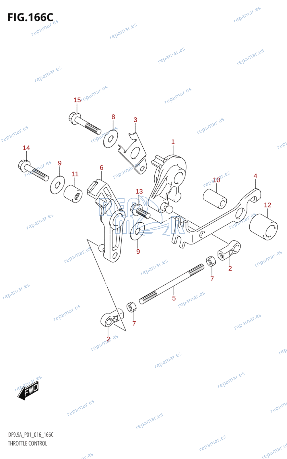 166C - THROTTLE CONTROL (DF9.9A:P01)