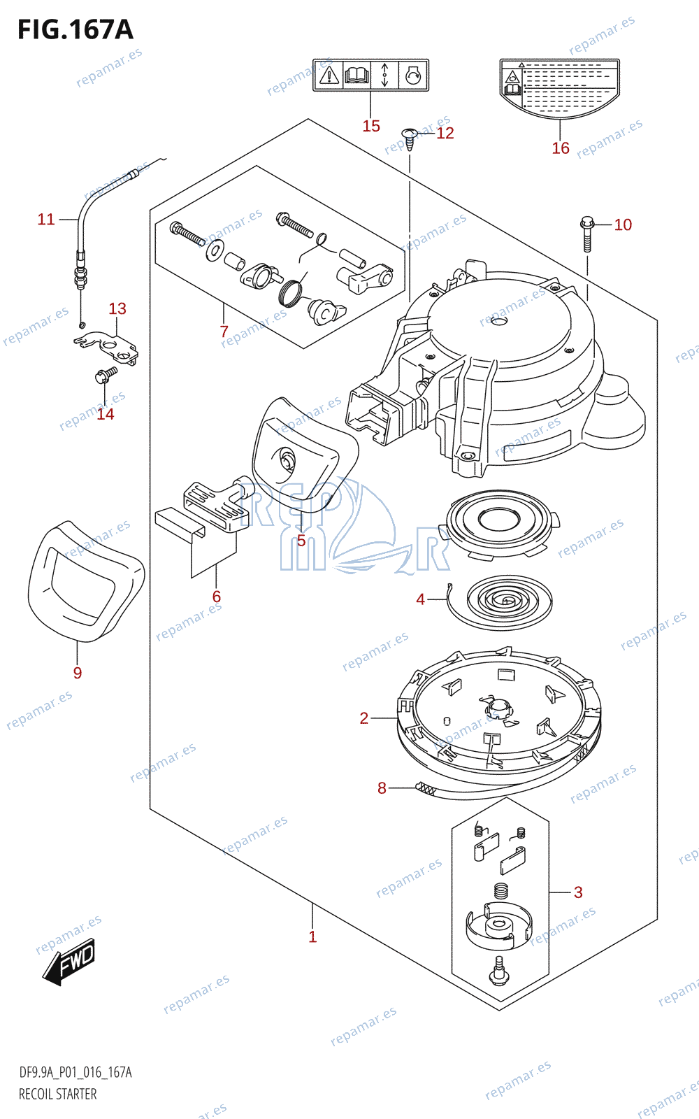 167A - RECOIL STARTER