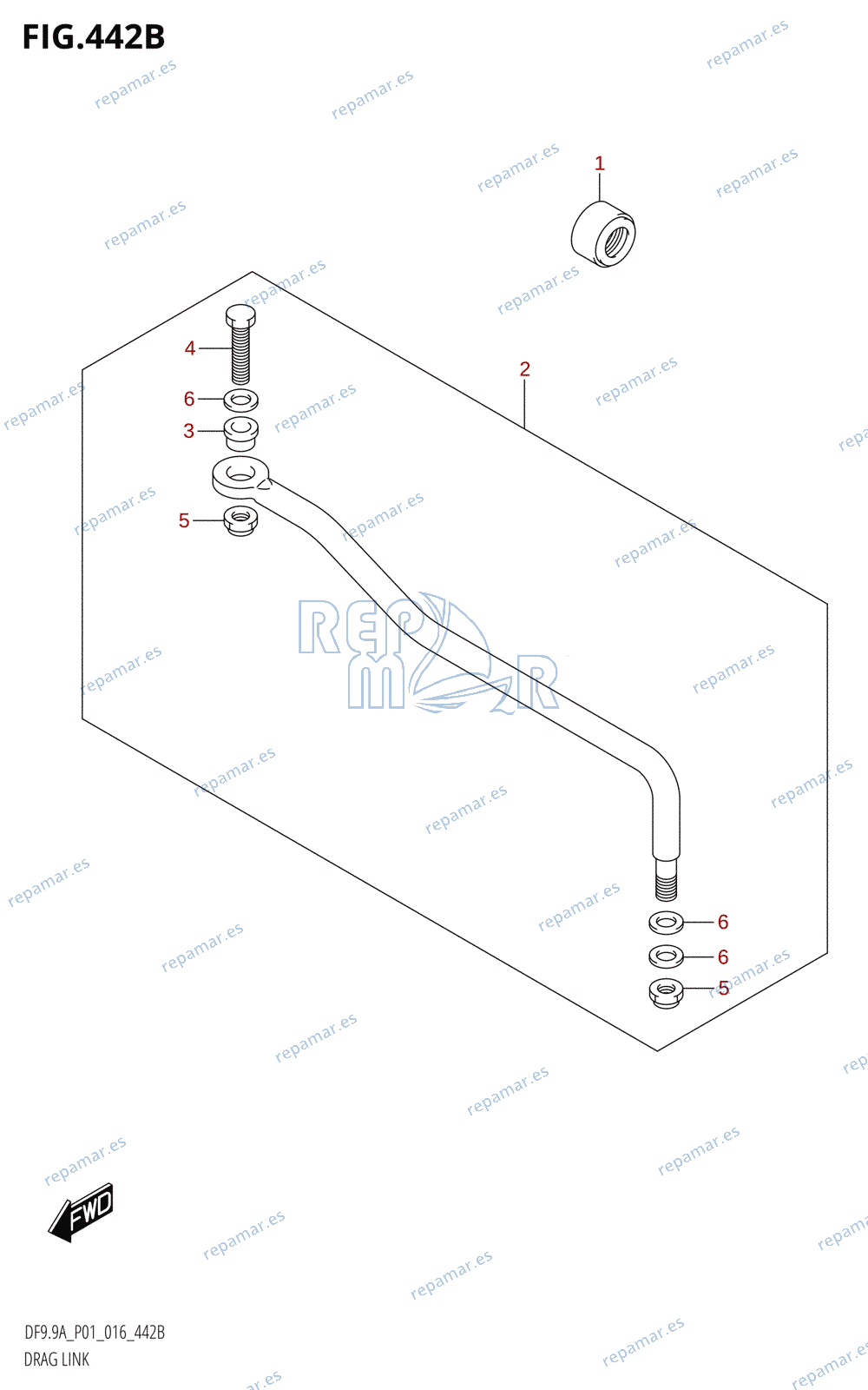 442B - DRAG LINK (DF9.9AR:P01)