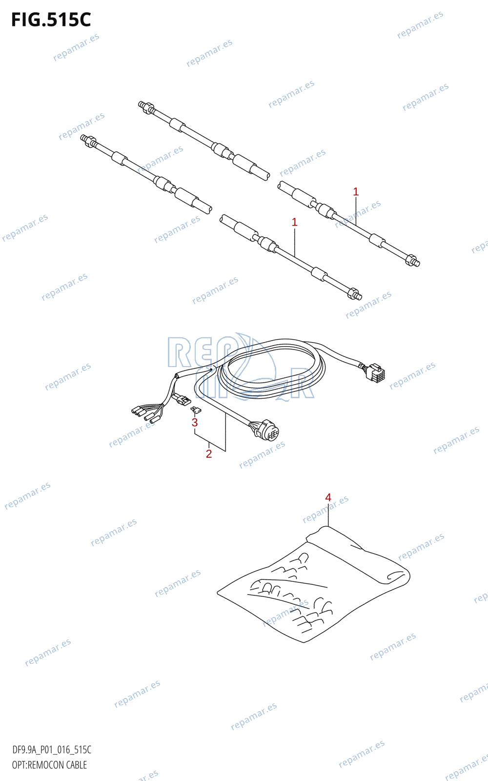 515C - OPT:REMOCON CABLE (DF9.9A:P01)