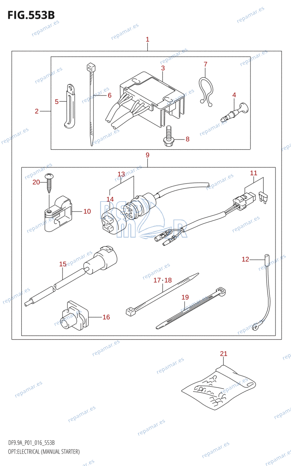 553B - OPT:ELECTRICAL (MANUAL STARTER) (DF9.9A:P01:M-STARTER)