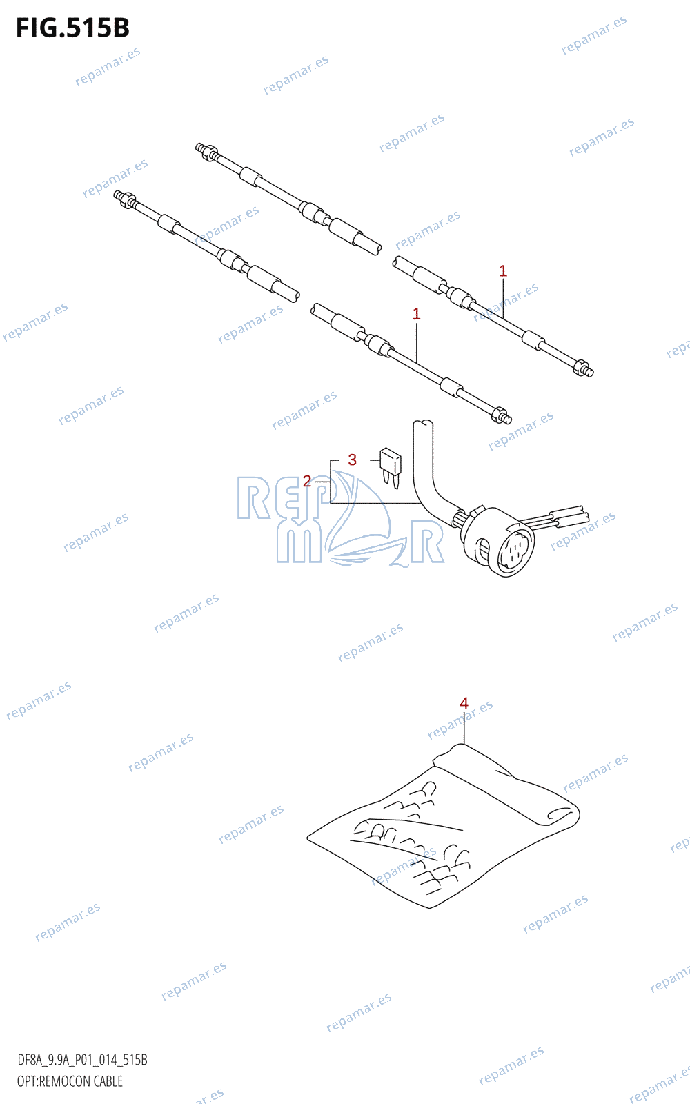 515B - OPT:REMOCON CABLE (DF9.9A:P01)