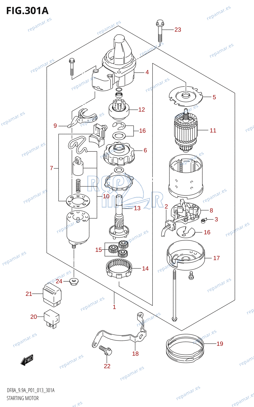 301A - STARTING MOTOR