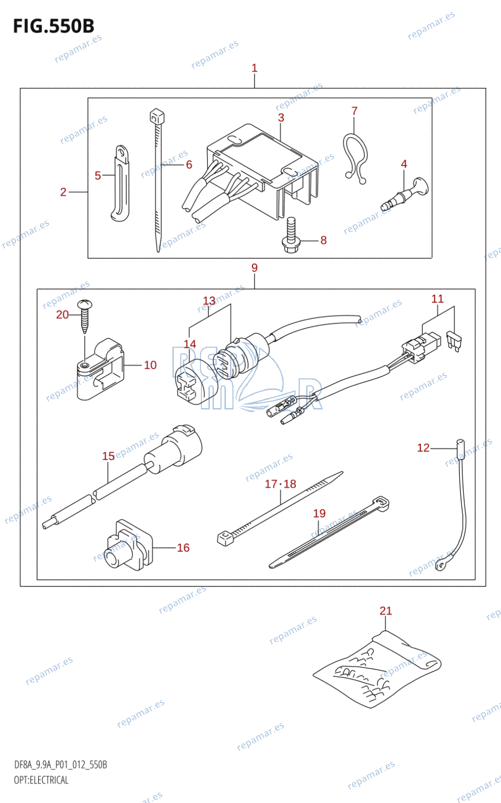 550B - OPT:ELECTRICAL (M-STARTER:DF9.9A:P01)