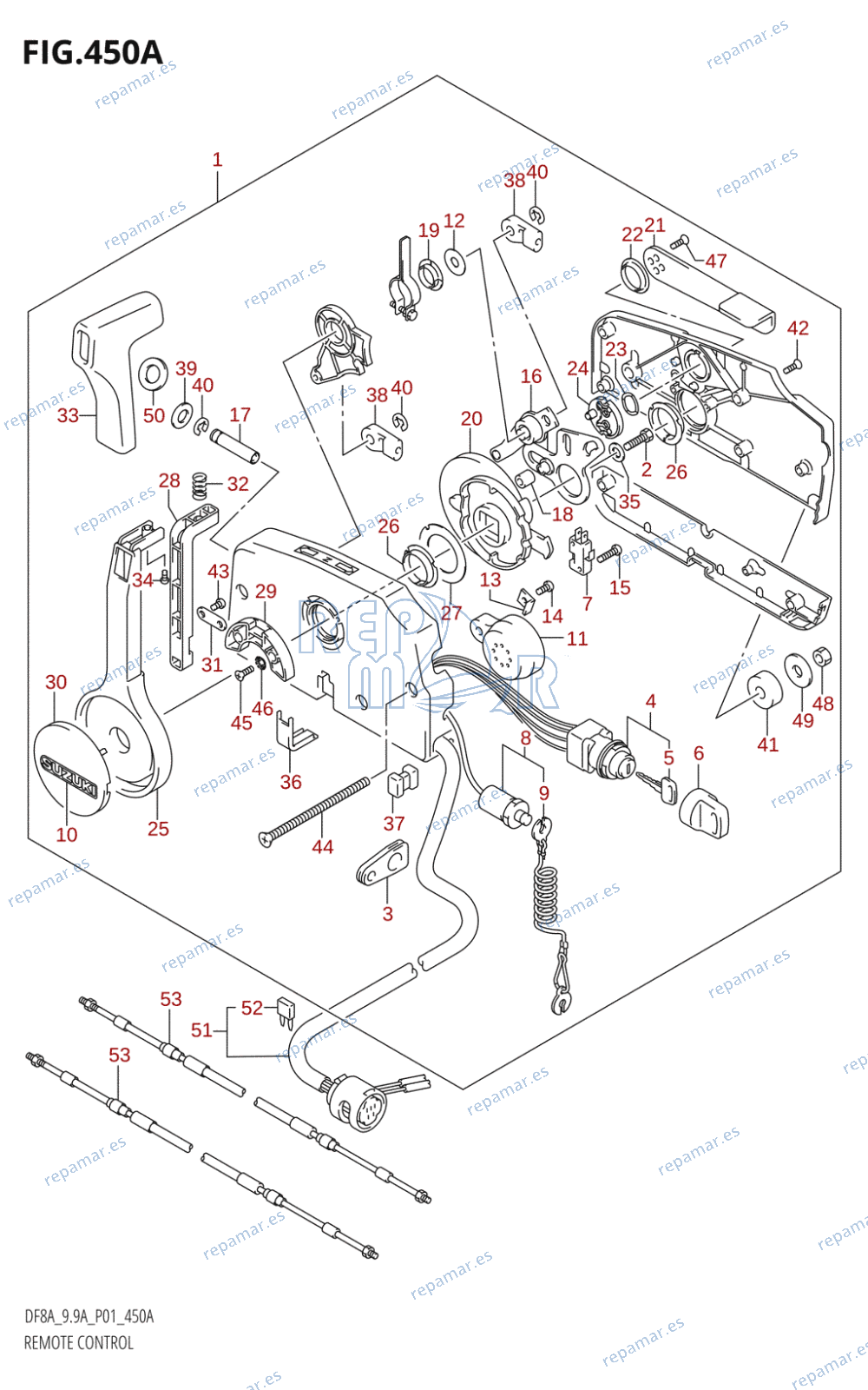 450A - REMOTE CONTROL (DF8AR,DF9.9AR)