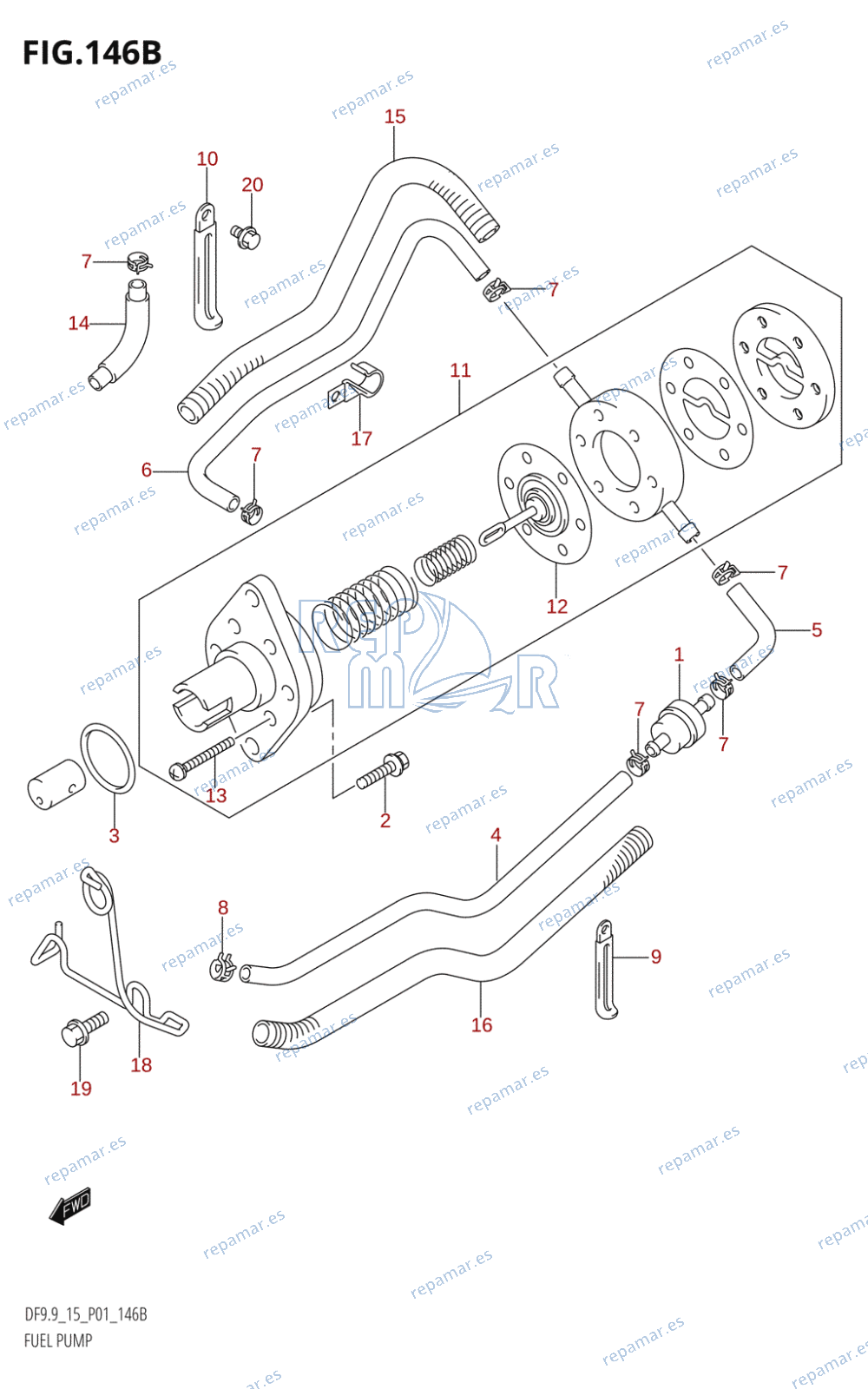 146B - FUEL PUMP (K5,K6,K7,K8,K9,K10,011)