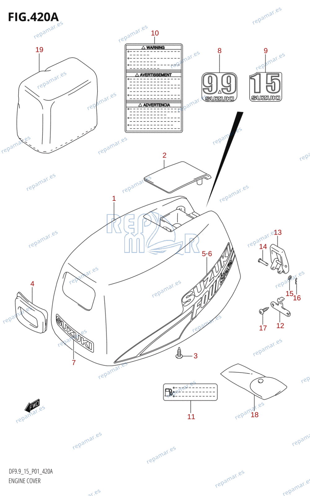 420A - ENGINE COVER (K4,K5,K6,K7,K8,K9)