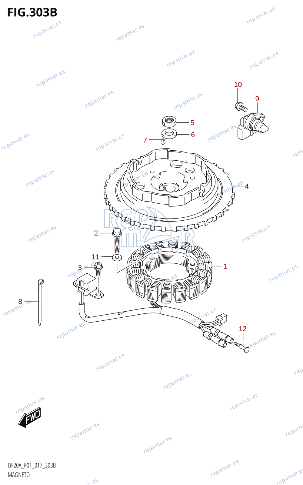 303B - MAGNETO (DF15A:P01:M-STARTER)