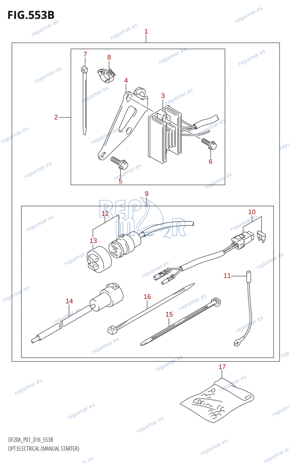 553B - OPT:ELECTRICAL (MANUAL STARTER) (DF15A:P01:M-STARTER)