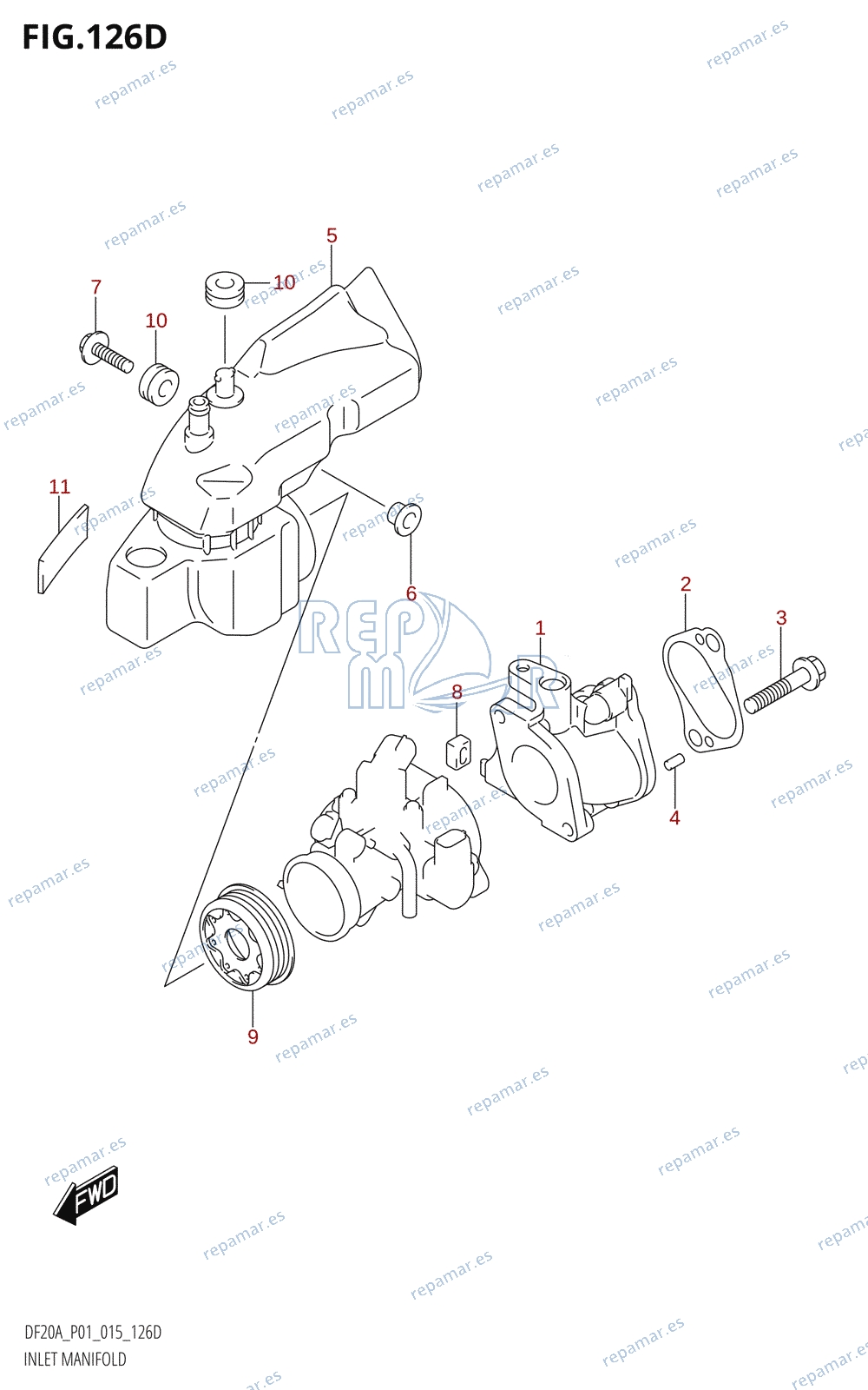 126D - INLET MANIFOLD (DF15A:P01)