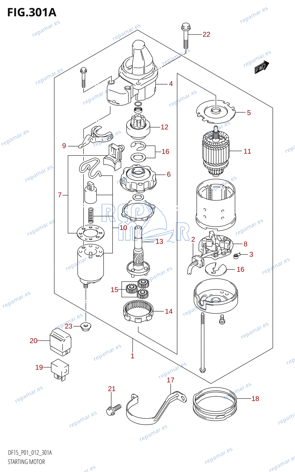 301A - STARTING MOTOR (E-STARTER)