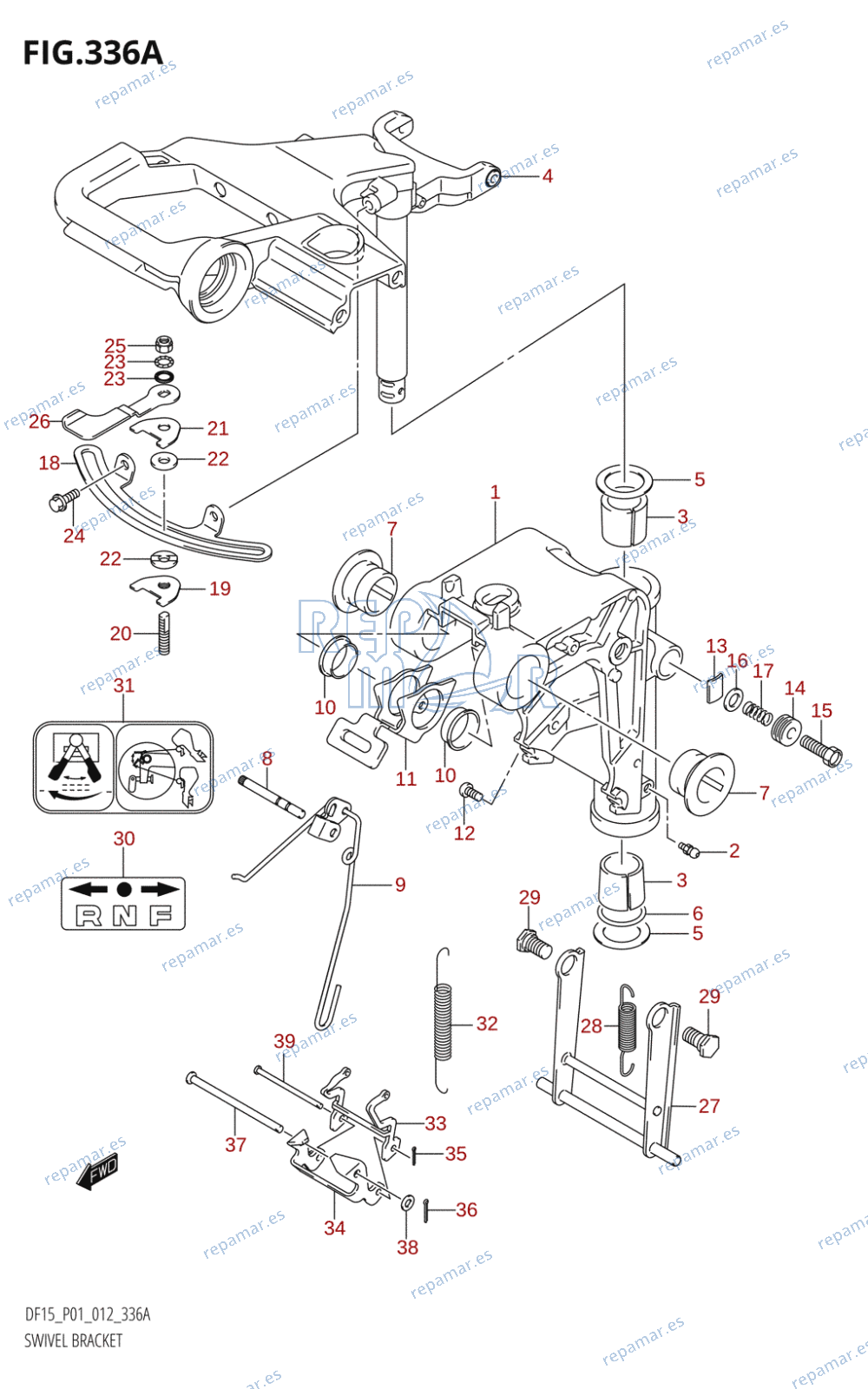 336A - SWIVEL BRACKET (DF15:P01)