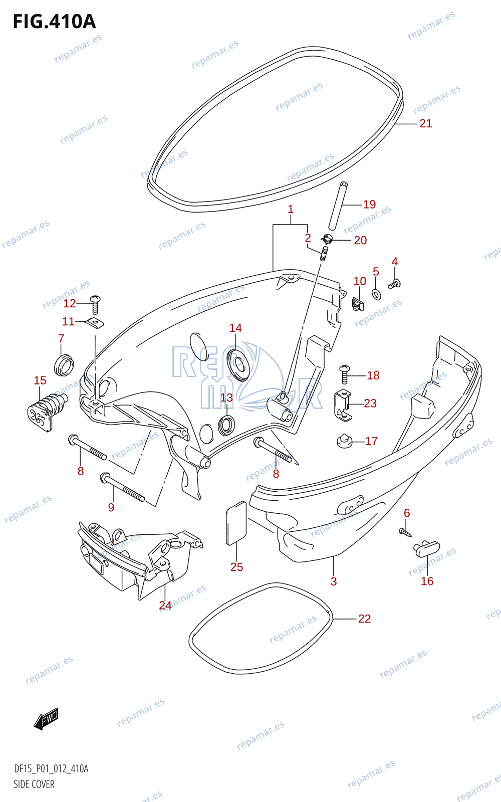 410A - SIDE COVER (DF15:P01)