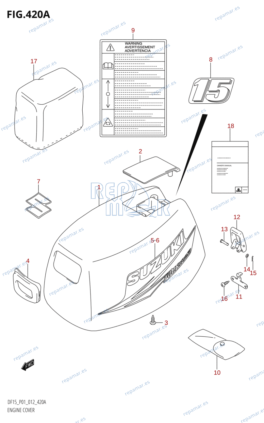 420A - ENGINE COVER