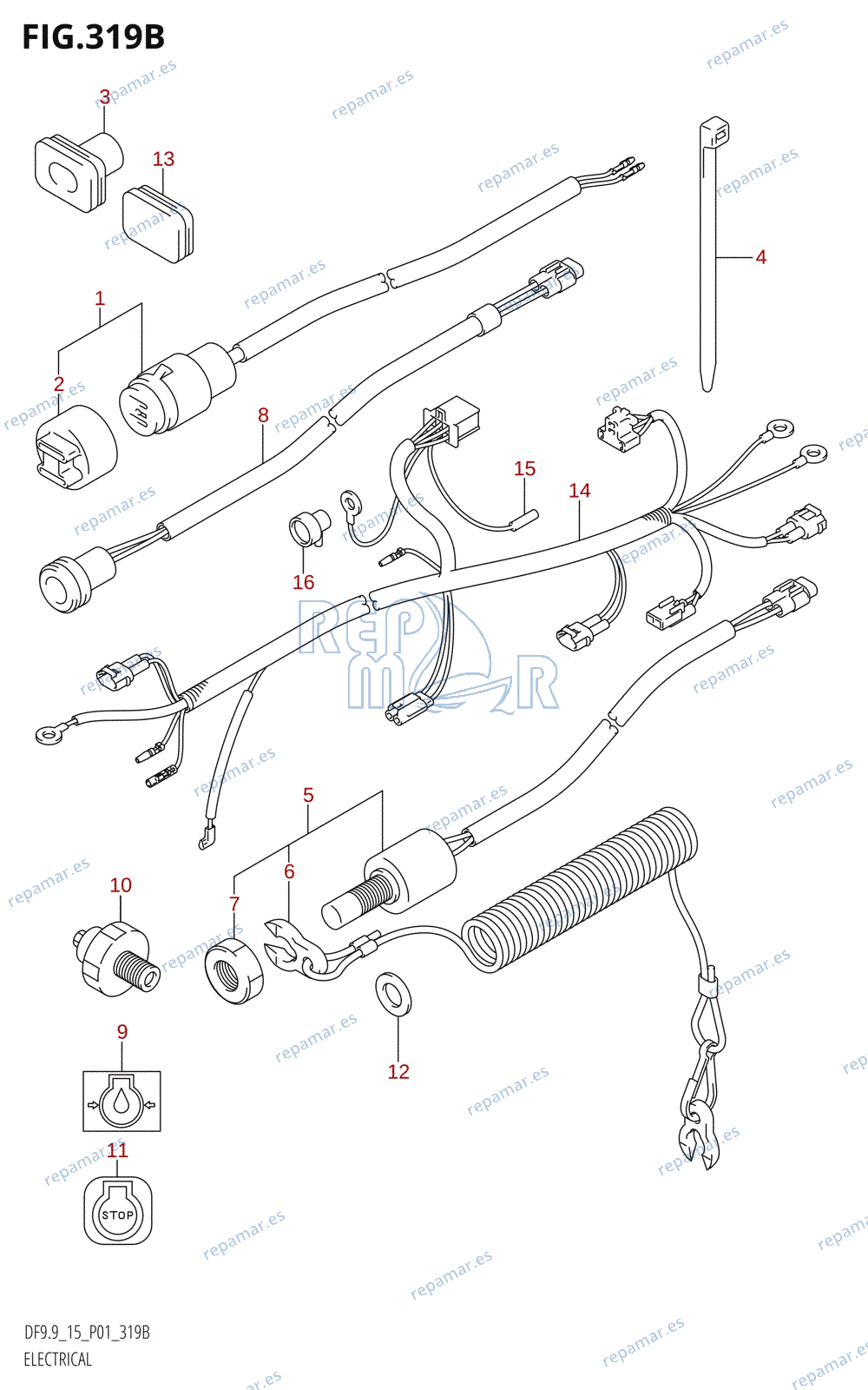 319B - ELECTRICAL (K5,K6,K7,K8,K9,K10,011)