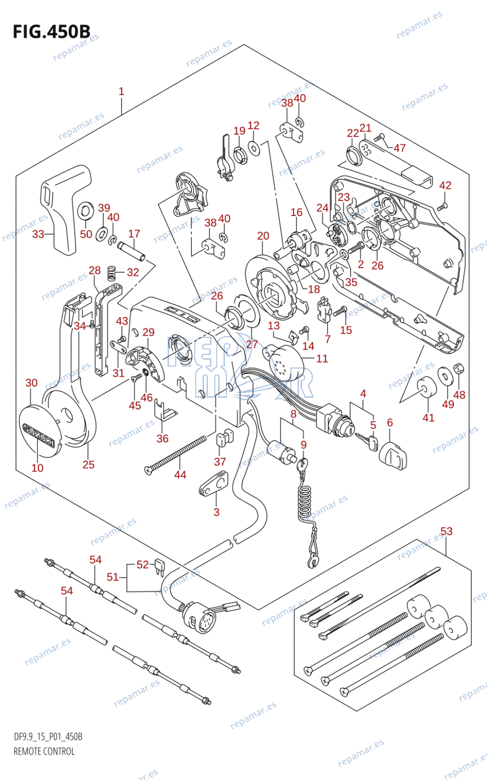 450B - REMOTE CONTROL (DF9.9R,DF15R:(K5,K6,K7,K8,K9,K10,011))