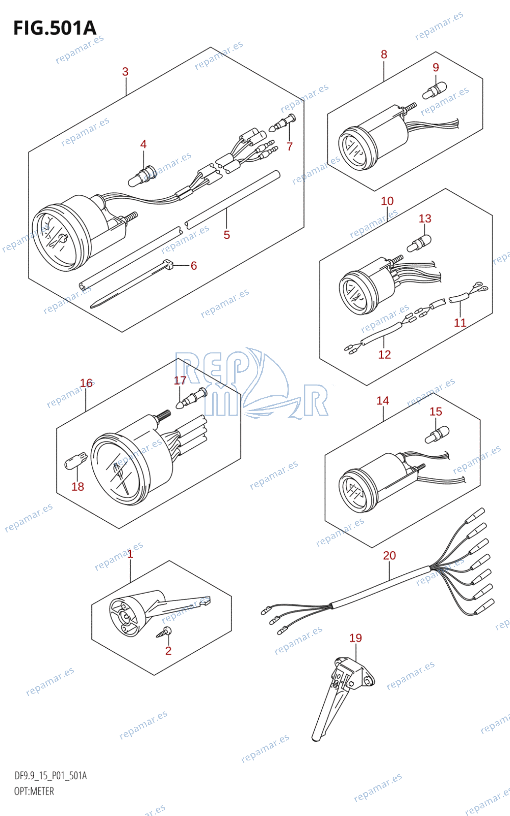 501A - OPT:METER (DF9.9R,DF15R)