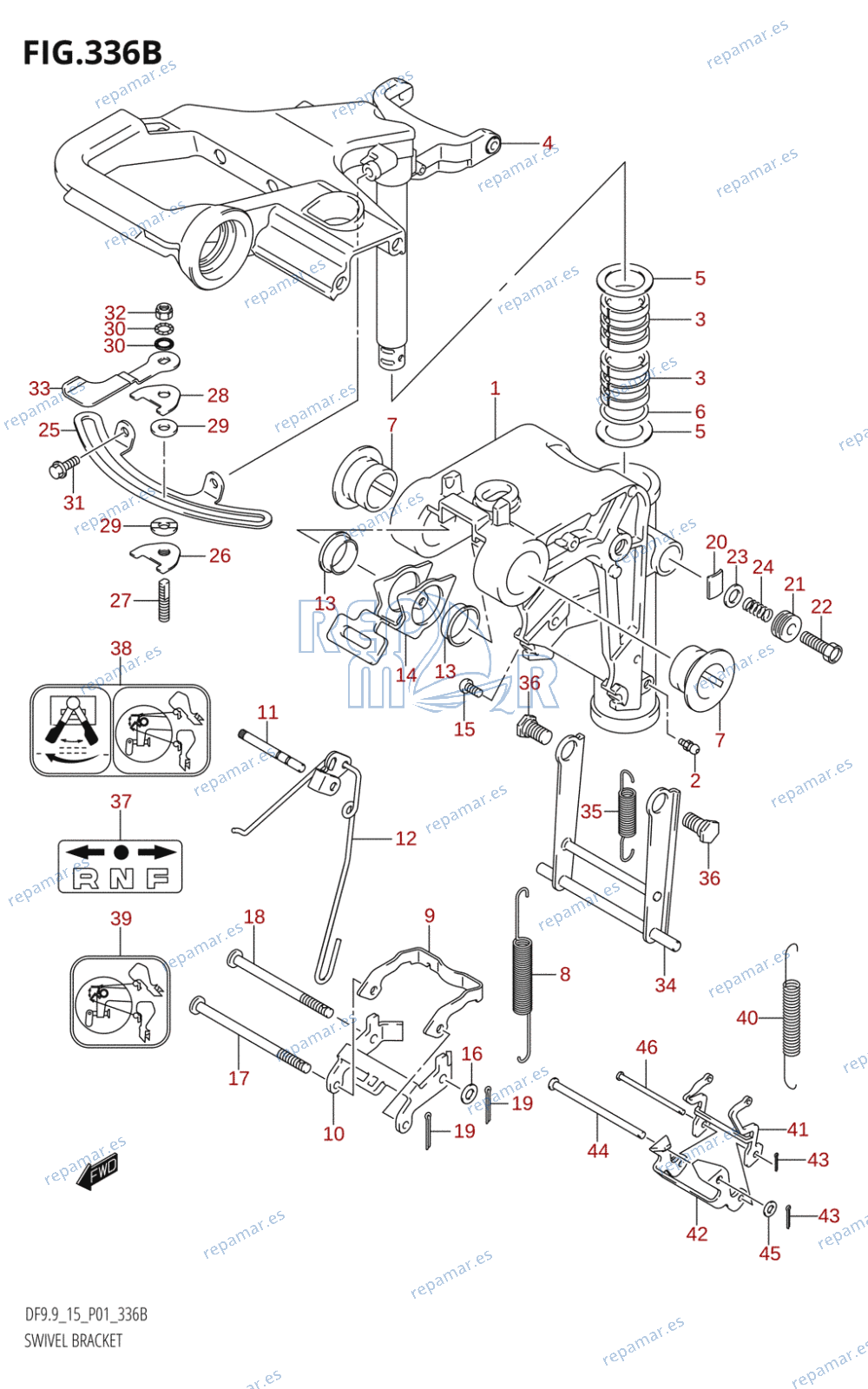 336B - SWIVEL BRACKET (K5,K6,K7,K8,K9,K10,011)