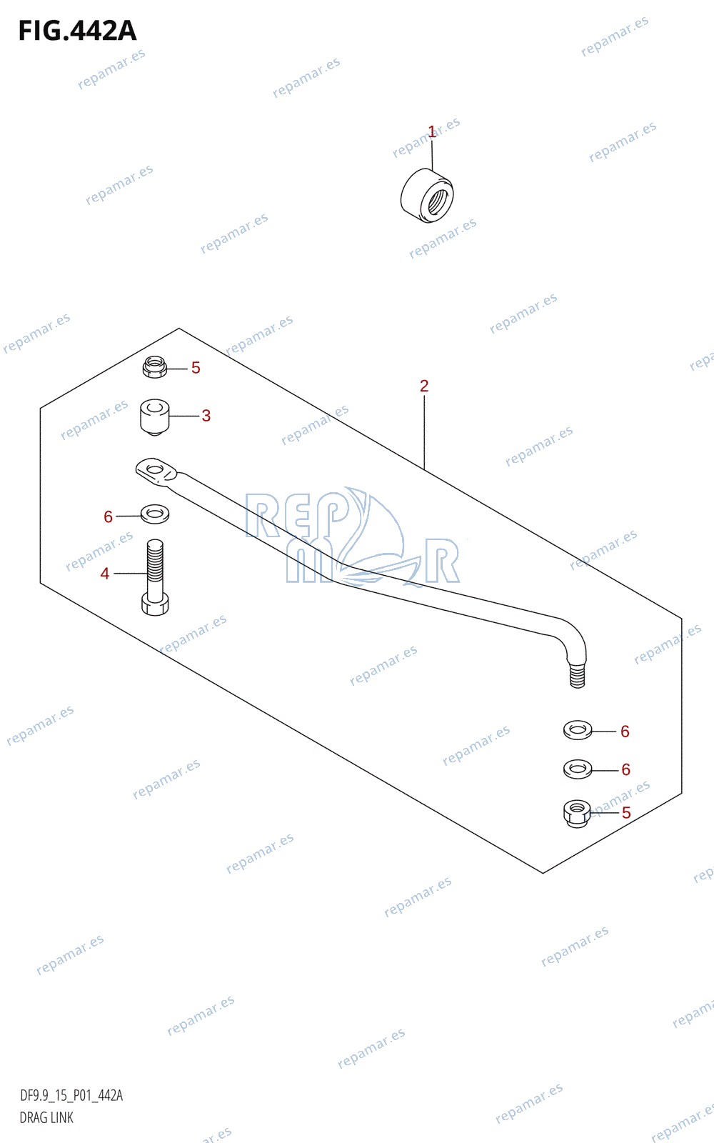 442A - DRAG LINK (DF9.9R,DF15R)