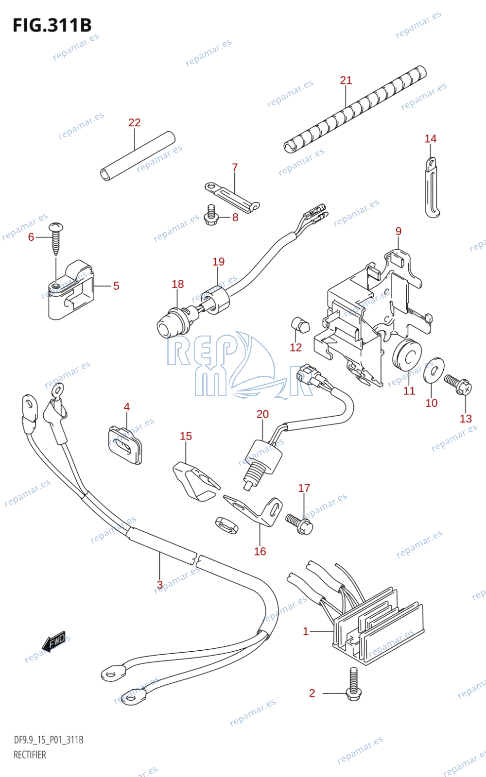 311B - RECTIFIER (K5,K6,K7,K8,K9,K10,011)