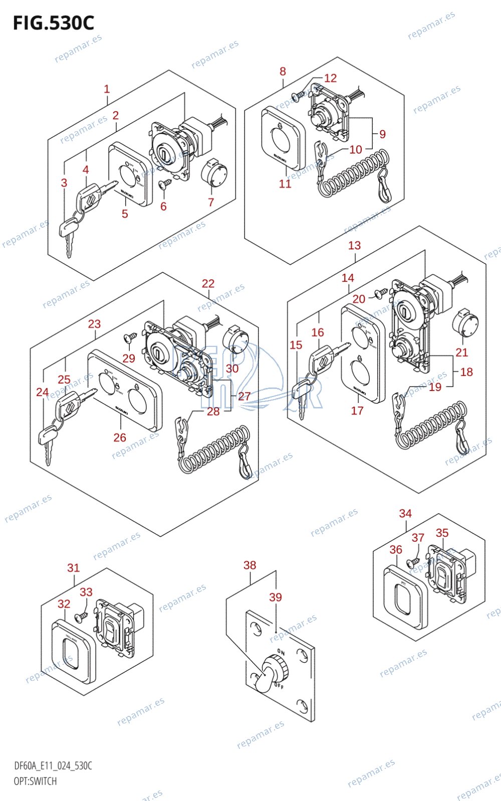 530C - OPT:SWITCH (DF40A,DF40AST,DF50A,DF60A,DF50AVT,DF60AVT,DF40ASVT)