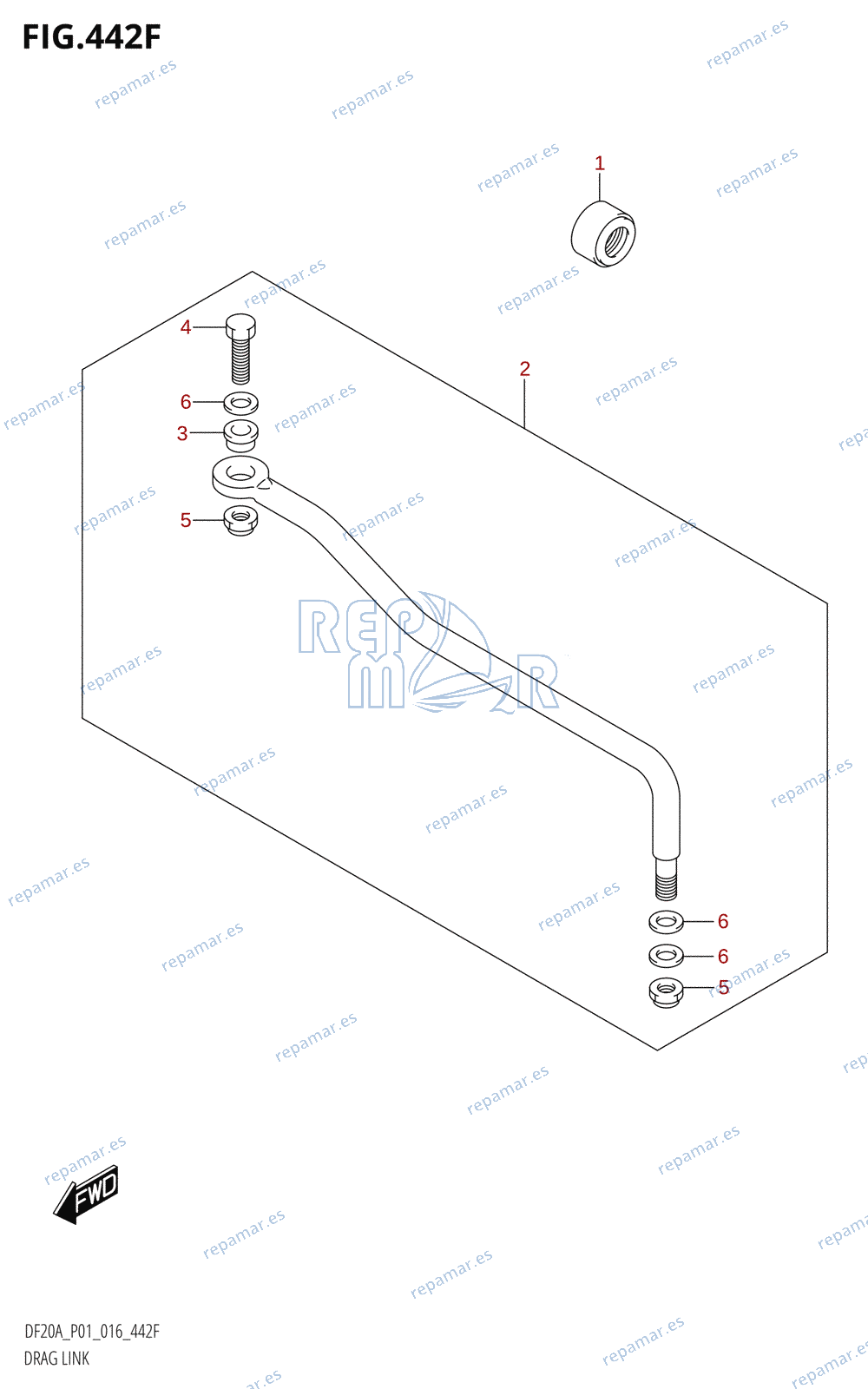 442F - DRAG LINK (DF20AT:P01)