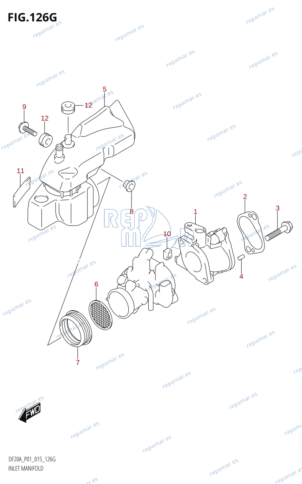 126G - INLET MANIFOLD (DF20A:P01)