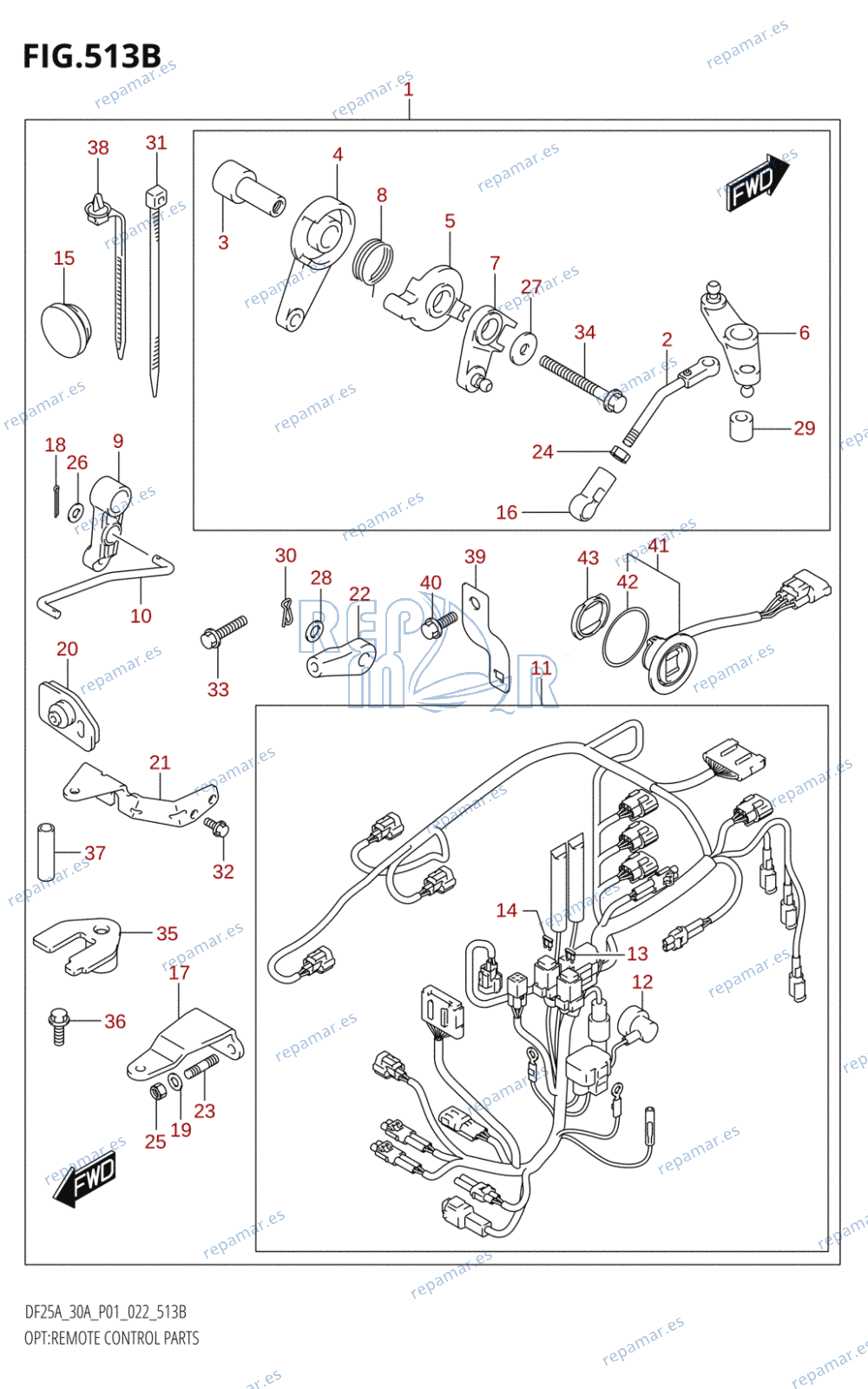 513B - OPT:REMOTE CONTROL PARTS (DF25ATH,DF30ATH)