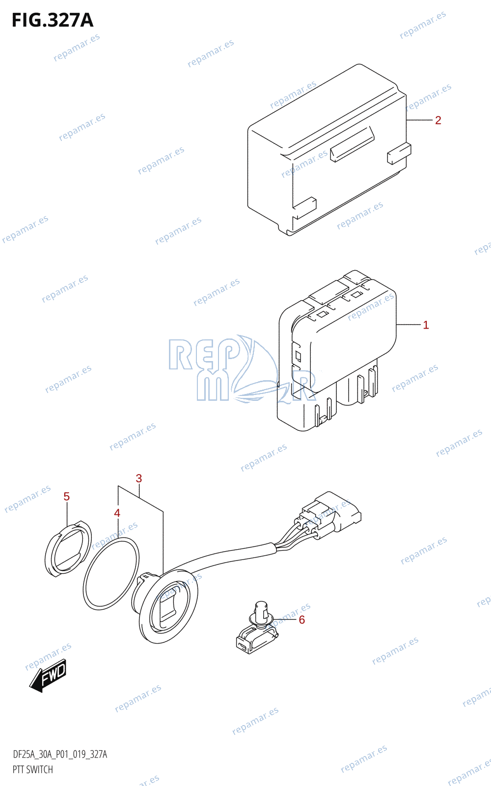 327A - PTT SWITCH (DF25AT,DF30AT)