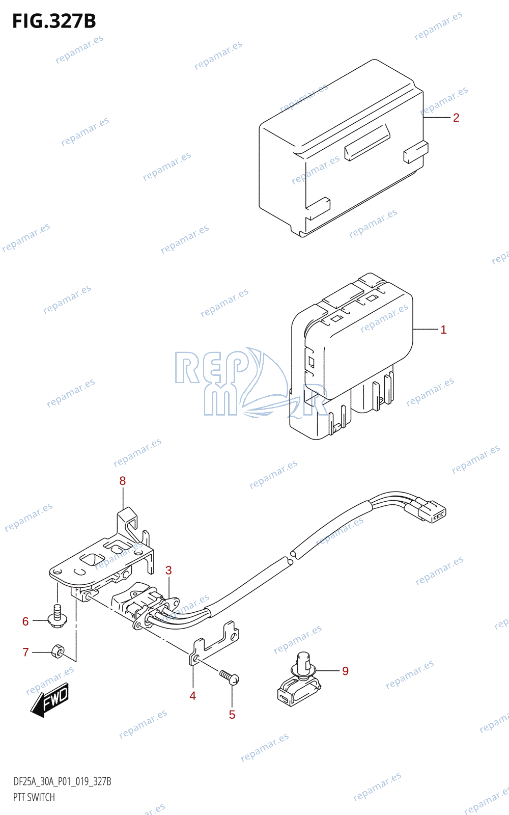 327B - PTT SWITCH (DF25ATH,DF30ATH)