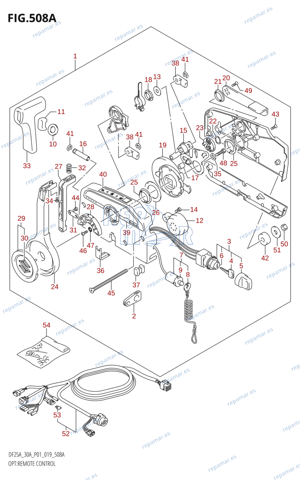 508A - OPT:REMOTE CONTROL (DF25A,DF30A,DF30AQ)